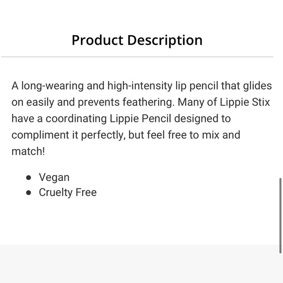 NWT COLOURPOP LIP LINER IN BLACK - Picture 6 of 7